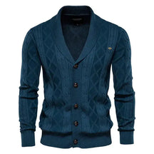 Cardigan Masculino de Tricot com Gola Smooking Elegance