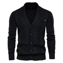 Cardigan Masculino de Tricot com Gola Smooking Elegance